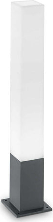 Palo-Da-Esterno-Quadrato-Moderno-Edo-Alluminio-Materie-Plastiche-Antracite-Gx53