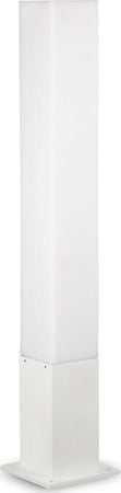 Palo-Da-Esterno-Quadrato-Moderno-Edo-Alluminio-Materie-Plastiche-Bianco-Gx53
