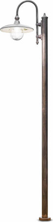 Palo-Esterno-Classico-Campobasso-Metallo-E-Ceramica-Nero-Sfumato-Rame-1-Luce-E27