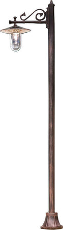 Palo-Esterno-Classico-Genova-Metallo-E-Ceramica-Nero-Sfumato-Rame-1-Luce-E27