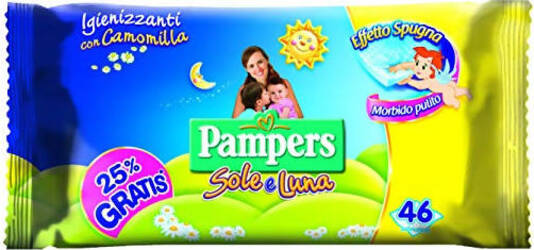 PAMPERS Sole & Luna Salviettine Igienizzanti 46 pezzi Salviette Baby Igienizzanti Con Camomilla Salviettine Sanitaria Gioia del Bimbo - Villa San Giovanni, Commerciovirtuoso.it