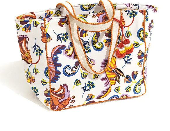 Panaji | Borsa Donna Mare in Cotone Fantasia 2 Manici Moda/Donna/Borse/Borse a spalla You Store - Messina, Commerciovirtuoso.it