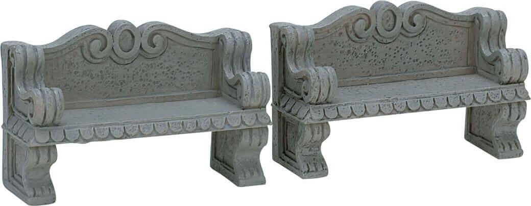 Panca in pietra, accessori per villaggio di Natale, set di 2 pezzi Casa e cucina/Decorazioni per interni/Addobbi e decorazioni per ricorrenze/Decorazioni natalizie/Oggettistica MagiediNatale.it - Altamura, Commerciovirtuoso.it
