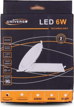 Pannello-Led-Slim-6w-Incasso-Rotondo-In-Pvc-Luce-Caldo-Naturale-Freddo-P105at