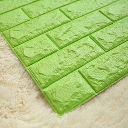 Pannello-Spugna-3d-Mattoni-Verde-Adesivo-Pareti-Sfondo-Casa-Muri-30x60cm