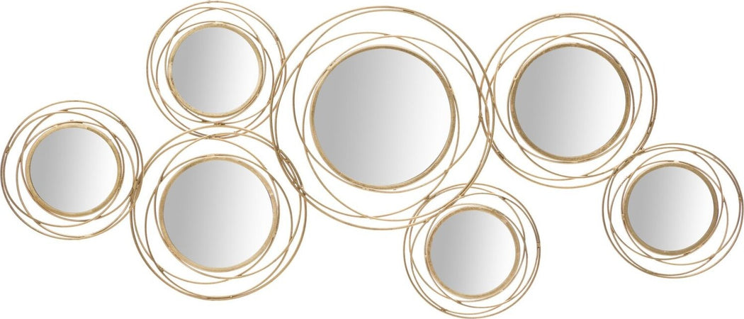 Pannello/Specchio-Gold-Round-Cm-124,5X4X53,5