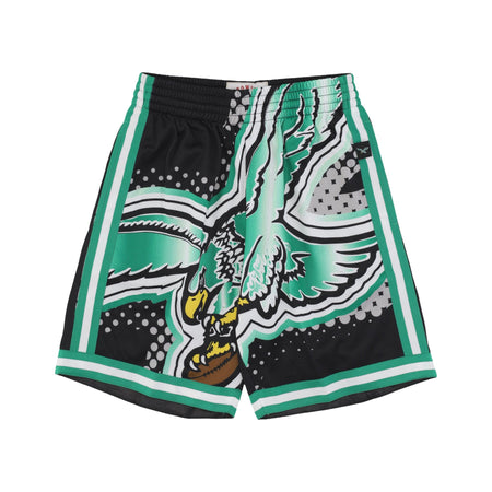 MITCHELL & NESS Pantaloncino Basket Uomo Nfl Big Face 7.0 Fashion Short Phieag Black da uomo