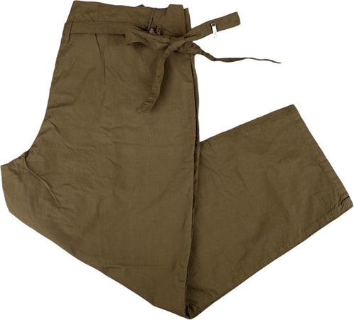 Pantalone donna Ballantyne - 3/4 - 2 tasche - Tinta Unita - Colore verde Militare