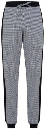 Pantalone Ivan Pied de Poule Pantalone Cuoco a Quadretti con Coulisse Elastici sulle Caviglie