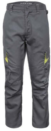 Pantalone Re-use Re-work Grigio Pantalone da Lavoro Poliestere Riciclato con Tasconi Officina Meccanico Magazziniere Elettricista Installatore