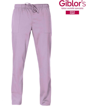 Pantalone Rodi Lilla Tessuto Satin Uomo Medico Farmacista Dentista Infermiere