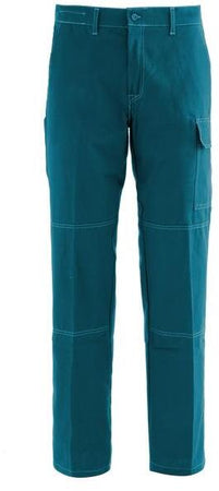Pantalone SerioPlus+ Light Verde Pantalone da Lavoro Estivo Leggero con Tascone