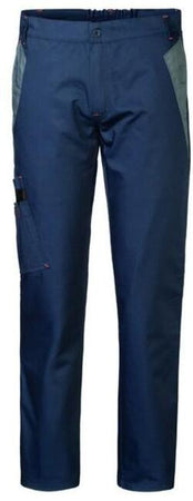 Pantalone Silverstone Blu/Grigio Pantalone da Lavoro con Tascone Meccanico Elettricista Magazziniere Officina Industria
