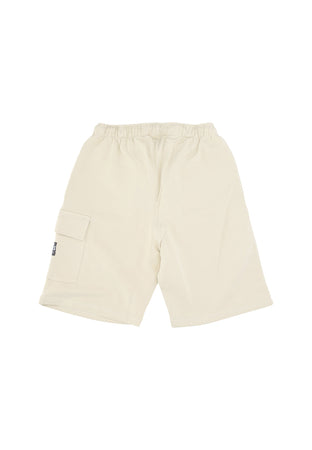 PROPAGANDA Pantalone Corto Tuta Uomo Label Classic Cargo Sweatshort Gravel da uomo