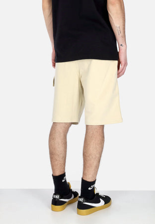 PROPAGANDA Pantalone Corto Tuta Uomo Label Classic Cargo Sweatshort Gravel da uomo