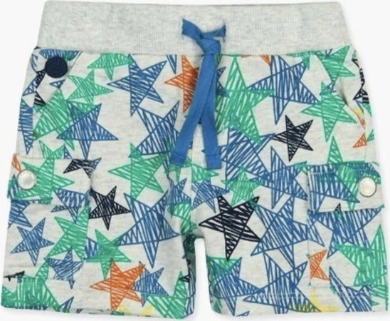 Pantaloni Tuta Corti Bambino Bermuda Estivi Multi Color Pantaloncini Bimbo Colorati Stelle con Elastico in Vita Estate 100% Cotone pantaloncino baby maschio Piccole Canaglie - Tropea, Commerciovirtuoso.it