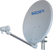 Parabola-satellitare-60-Cm-in-acciaio-con-LNB-Singola-Uscita-SEDEA