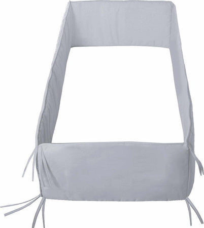 Paracolpi 420 420X30X3 Cm Liso E Grigio Casa e cucina/Tessili per la casa/Biancheria per culle e lettini/Biancheria bimbi/Paraurti per letto La Casa Del Bebè - Napoli, Commerciovirtuoso.it