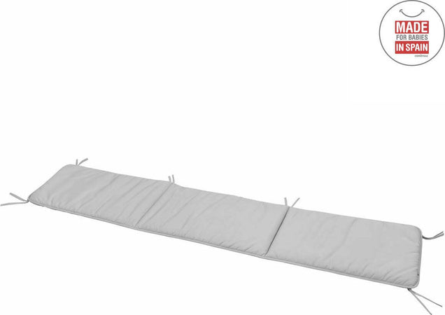 Paracolpi 60 180X40X3 Cm Liso E Grigio Casa e cucina/Tessili per la casa/Biancheria per culle e lettini/Biancheria bimbi/Paraurti per letto La Casa Del Bebè - Napoli, Commerciovirtuoso.it