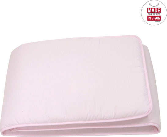 Paracolpi 60 180X40X3 Cm Liso E Rosa Casa e cucina/Tessili per la casa/Biancheria per culle e lettini/Biancheria bimbi/Paraurti per letto La Casa Del Bebè - Napoli, Commerciovirtuoso.it