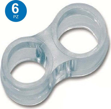 Paracolpi-Doppi-Per-Maniglie-Anello-Trasparente-Salvamaniglia-Antiurto-Salvamuro