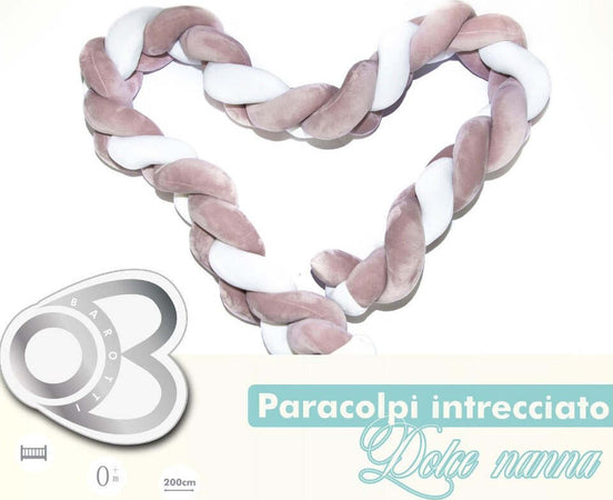 Paracolpi Riduttore Treccia DOLCE NANNA Tortora Casa e cucina/Tessili per la casa/Biancheria per culle e lettini/Biancheria bimbi/Paraurti per letto La Casa Del Bebè - Napoli, Commerciovirtuoso.it