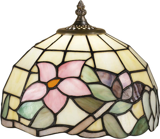 Paralume-Tiffany-In-Vetro-Decorato-Multicolor-D.-25-Cm