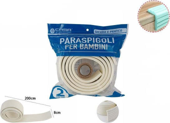Paraspigoli-Sicurezza-Bordo-Tavolo-Coprispigoli-Bianca-Bambini-Neonati-2mt-69639