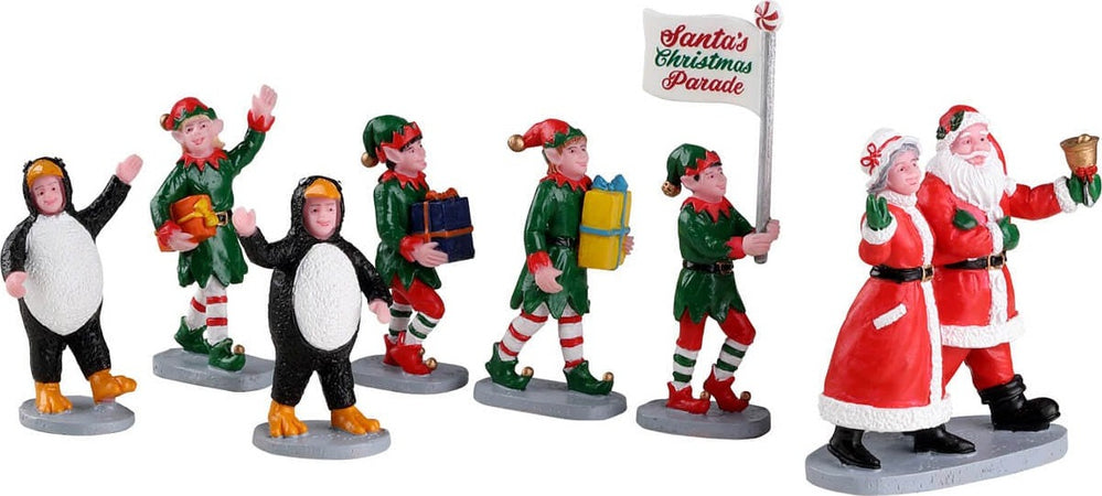 Parata degli elfi di Babbo Natale, personaggi per villaggio di Natale in resina Casa e cucina/Decorazioni per interni/Addobbi e decorazioni per ricorrenze/Decorazioni natalizie/Oggettistica MagiediNatale.it - Altamura, Commerciovirtuoso.it