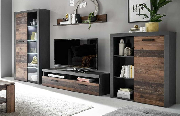parete-attrezzata-tv-da-soggiorno-cucina-per-salotto-moderna-mobili-tv-marrone-e-grigio-stile-vintage-+-led-T2302,145S