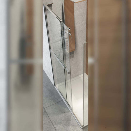 Parete Doccia Scorrevole 2 ante scorrevoli Ogomondo BMA13702 in Cristallo Temperato Fai da te/Attrezzature per cucine e bagni/Attrezzature per bagni/Docce e componenti doccia/Box doccia Ogomondo - Martina Franca, Commerciovirtuoso.it
