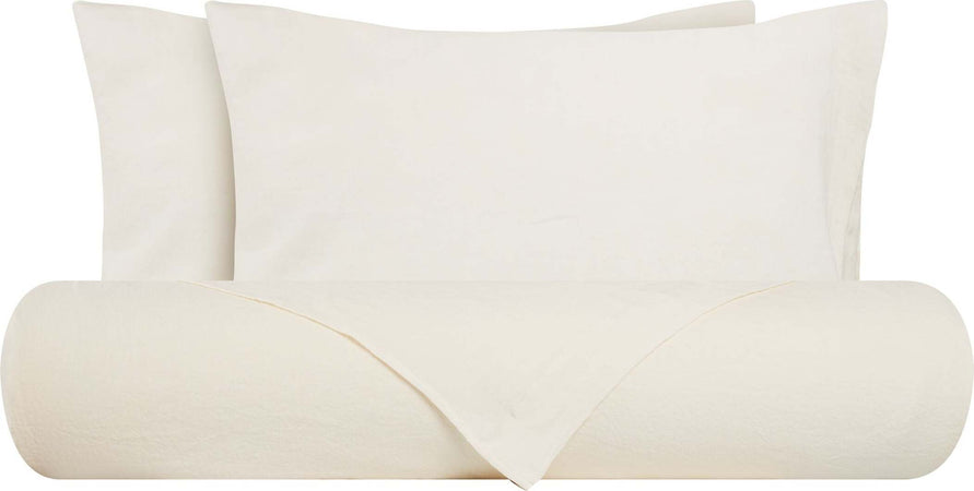 Parure Copripiumino In Puro Lino Stone Washed Avorio Casa e cucina/Tessili per la casa/Biancheria da letto/Copripiumini e set da letto/Set copripiumini e federe Vanita di raso - Sesto San Giovanni, Commerciovirtuoso.it