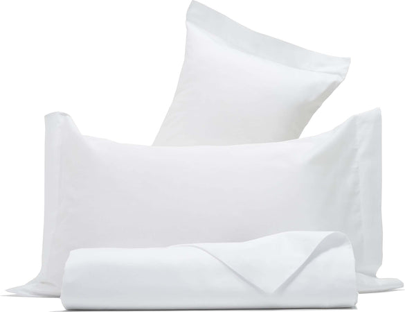 Parure Copripiumino In Raso Di Puro Cotone Bianco Set Letto Completo Copripiumino E Federe 100% Made in Italy Casa e cucina/Tessili per la casa/Biancheria da letto/Copripiumini e set da letto/Set copripiumini e federe Vanita di raso - Sesto San Giovanni, Commerciovirtuoso.it