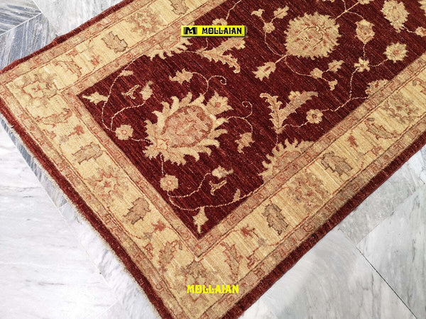 Passatoia-Sultanabad-Gold-236x84cm-Tappeto-Runner-Oro-Rosso-Disegno-Floreale