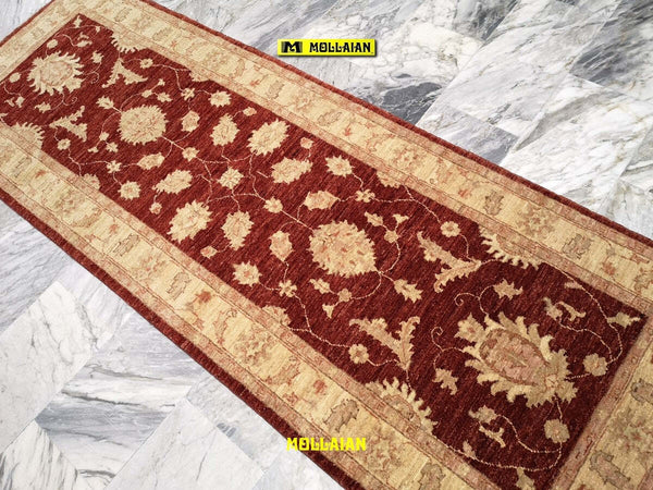 Passatoia-Sultanabad-Gold-236x84cm-Tappeto-Runner-Oro-Rosso-Disegno-Floreale