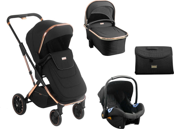 Passeggino 3 in 1 Angele Chrome Black Prima infanzia/Passeggini carrozzine e accessori/Passeggini e carrozzine/Sistemi modulari La Casa Del Bebè - Napoli, Commerciovirtuoso.it