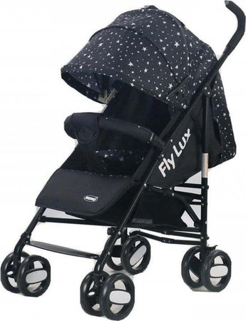 Passeggino Fly Lux Nunu' con Borsa Nero con Stelle Prima infanzia/Passeggini carrozzine e accessori/Passeggini e carrozzine/Passeggini compatti La Casa Del Bebè - Napoli, Commerciovirtuoso.it