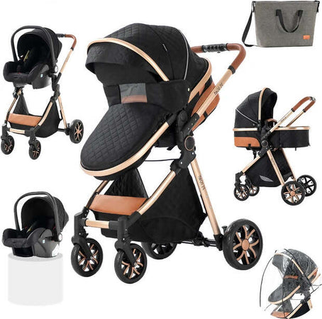 Passeggino-trio-baby-carrozzina-3in1-bambini-neonati-ovetto-vari-colori-Magiz