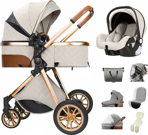 Passeggino-trio-baby-carrozzina-3in1-bambini-neonati-ovetto-vari-colori-Magiz