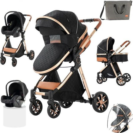 Passeggino-trio-baby-carrozzina-3in1-bambini-neonati-ovetto-vari-colori-Magiz