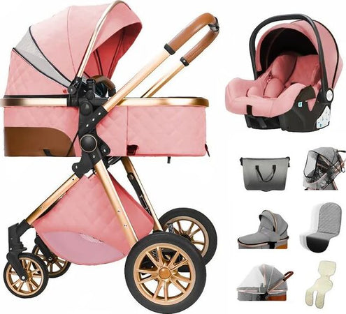 Passeggino-trio-baby-carrozzina-3in1-bambini-neonati-ovetto-vari-colori-Magiz