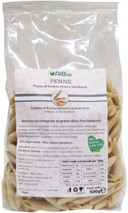 Pasta Artigianale Di Grano Antico Siciliano 500gr. Perciasacchi Penne Made in Italy Pasta Trafilata A Bronzo Qualità Khorasan Siciliano