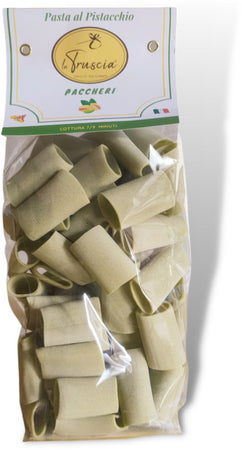Pasta di Semola di Grano Duro al Pistacchio - Paccheri