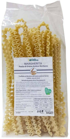 Pasta Margherita Grano Antico Perciasacchi Khorasan Siciliano Trafilata Al Bronzo Pasta Margherita Confezione 500g