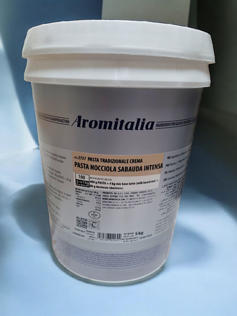 Pasta di Nocciola Sabauda Intensa – Aromitalia – 5 kg | Gusto Deciso e Tostato