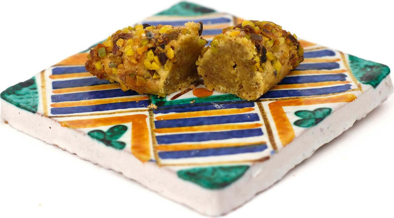 Paste Di Mandorla Siciliane Artigianali 500gr. Al Pistacchio Di Bronte Biscotti Tradizionali Fatti A Mano 100% Mandorle Siciliane e Pistacchio Di Bronte Made In Italy alimentari LiSicily dolci per passione - Alassio, Commerciovirtuoso.it