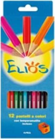Pastelli Elios - mina 3 mm - con temperamatite - Fila - astuccio 12 pezzi Giochi e giocattoli/Attività creative/Accessori per disegnare e colorare/Pennelli Eurocartuccia - Pavullo, Commerciovirtuoso.it
