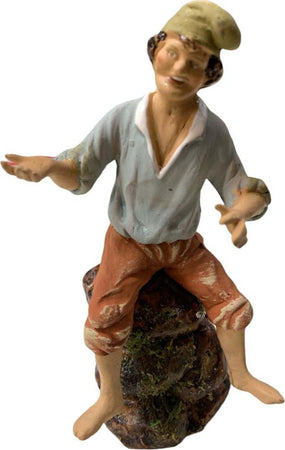 Pastore dormiente seduto statuetta in terracotta artigianale per presepe napoletano da h 12 cm Casa e cucina/Decorazioni per interni/Addobbi e decorazioni per ricorrenze/Decorazioni natalizie/Presepi/Statuine e fondali per il presepe MagiediNatale.it - Altamura, Commerciovirtuoso.it