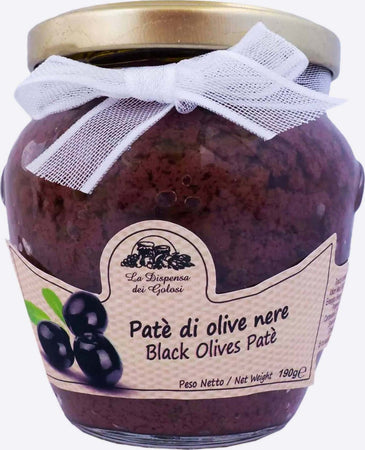 Patè Di Olive Nere 190 Gr. Made in italy Salsa alle Olive nere da Spalmare Paté Olive Nere Italiane Artigianale Alimentari e cura della casa/Salse e sughi/Salse intingoli e creme da spalmare/Intingoli e creme da spalmare/Alle olive La Dispensa dei Golosi - Santa Lucia del Mela, Commerciovirtuoso.it