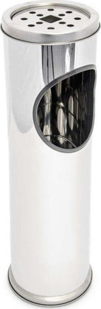 Pattumiera-Acciaio-Porta-Posa-Cenere-14,5-X-56,5-Cm-Ufficio-Casa-Hotel-Negozio